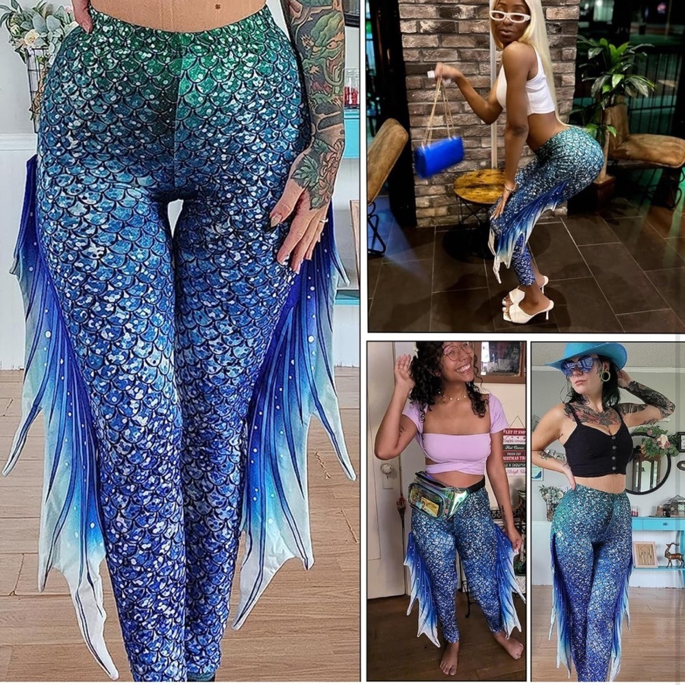 Mermaid Leggings - Picture 1 of 7